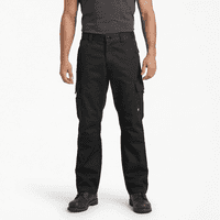 T-World - Pantalón De Trabajo Cargo Gabardina Cintura Elásticada Negro