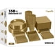 thumbnail image 1 of Juego de vajilla de fiesta desechable, 350 piezas, color dorado para 50 invitados, 1 of 7