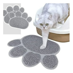 Genérico - Set 2 Alfombra Tapete Mascotas Diseño Huella Perro Gatos Lau