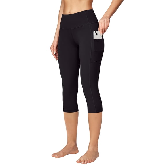 Pantalones de yoga Ewedoos Capri para mujer con bolsillos