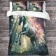 thumbnail image 3 of Funda nórdica Rainbow Horse para niños, juego de ropa de cama infantil, funda de edredón de criatura fantástica, decoración de microfibra con un toque de estampado 3D, juego de 3 piezas Quil, 3 of 3