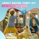 thumbnail image 4 of Juguete para perro QDAN Pelota de fútbol con correas - Juguete para piscina, 4 of 9