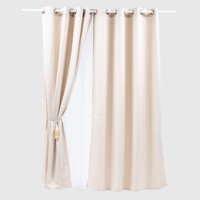 Zahr - Set Cortinas De Casa 6 Piezas Arena