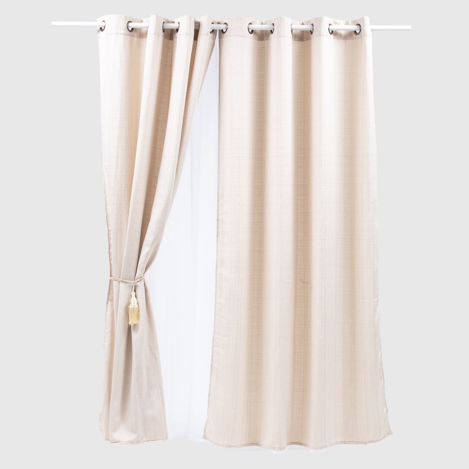 Zahr - Set Cortinas De Casa 6 Piezas Arena