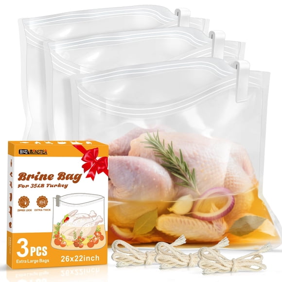 Bolsa de Salmuera BSQ MONSTER 66x56 cm Pack de 3 para Pavo
