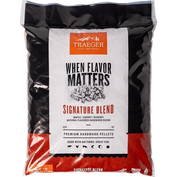 Pellets de madera Traeger Grills Signature Blend bolsa de 9 kg