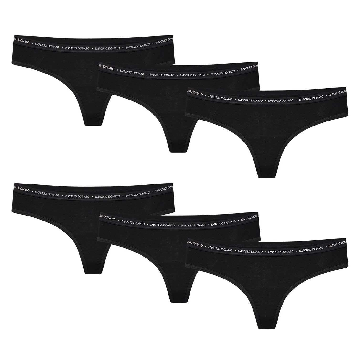 Giovacchino - Pack De 6 Calzones Colaless Algodón Mujer