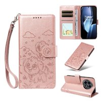 Funda Billetera Foxdock Compatible Con Oneplus 13R 5G, Diseño Perrito Tierno, Ranuras Para Tarjetas Y Soporte Plegable