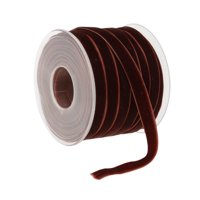 Magideal - Cinta De Terciopelo Cinta De Floristería Rollo De Cinta De Terciopelo De Una Cara De 20 Yardas Para Envolver Regalos Decoración Artesanías Hechas A Ma Café