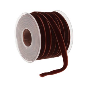 Magideal - Cinta De Terciopelo Cinta De Floristería Rollo De Cinta De Terciopelo De Una Cara De 20 Yardas Para Envolver Regalos Decoración Artesanías Hechas A Ma Café