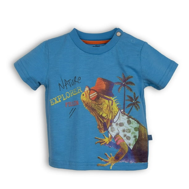 Polera Bebe Niño Azul Piedra Pillin
