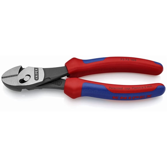 Cortadora diagonal Knipex 73 72 180 BK TwinForce de alto rendimiento