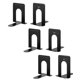 thumbnail image 1 of Porta libros Mr. Pen 6 unidades de metal negro de alta resistencia, 1 of 9
