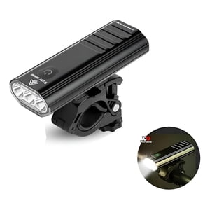 West Biking - Luz Potente Mtb Nocturno Y Caminos Rurales 1200 Lm Bicicleta Negro