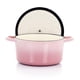 thumbnail image 3 of Horno holandés Crock-Pot de hierro fundido esmaltado artesanal, 3 litros, rosa rubor, 3 of 9