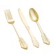 thumbnail image 1 of Cubertería desechable BuCla Gold Plastic 600 piezas, 1 of 5