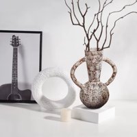 Santú Home & Deco - Set Jarrón Y Figura Deco Cerámica Kora Origenes