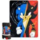 thumbnail image 2 of Manta de felpa Sonic the Hedgehog 114 cm x 152 cm + Pegatinas, 2 of 5