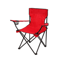 Genérico - Silla Plegable Playa Exterior Campo Camping Portátil Roja