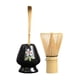 thumbnail image 1 of 3x Juego De Matcha Tradicional Con Cuchara De Té Para Preparación De Matcha Japonés Flor Negra, 1 of 5