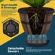 thumbnail image 4 of Macetas Lifemaster en forma de barril de whisky, 25 cm, 5 unidades, plástico, 4 of 7