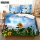 thumbnail image 1 of Sunflowers Bedding Sets Digital Printing Quilt Cover Mario Pattern Bedspread Bedding, 1 of 5