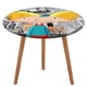 thumbnail image 1 of ¡Oye, Arnold!-theme Fitted Round Tablecloths Elastic Edged Table Covers Waterproof Table Cloth for Kitchen Holiday Party Tables Decor 150cm, 1 of 6