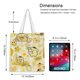 thumbnail image 5 of Pompompurin Bolso de tela con estampado de lienzo para mujer, bolsa de compras reutilizable y estética, con cremallera interior, regalo para mujer,38*45cm., 5 of 6