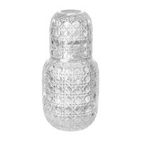 Magideal - Jarra De Agua De Cabecera Vintage Y Juego De Vidrio Hervidor De Agua Jarra De Vidrio Jarra Teteras Jarra De Cabecera Con Taza De Vidrio Para Cocina De Claro