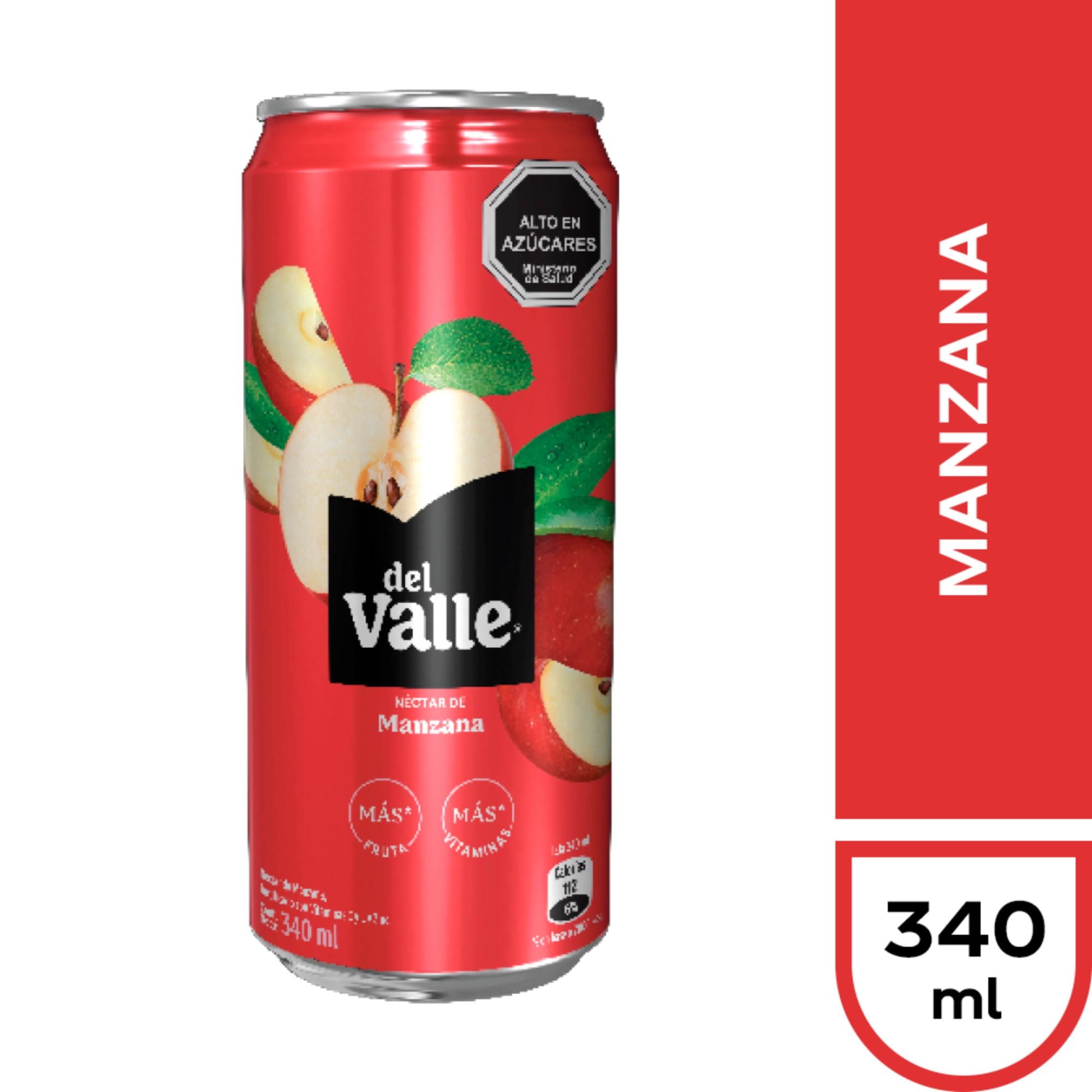 Néctar Manzana Frutas+vitamin Lata 340 ml Del Valle