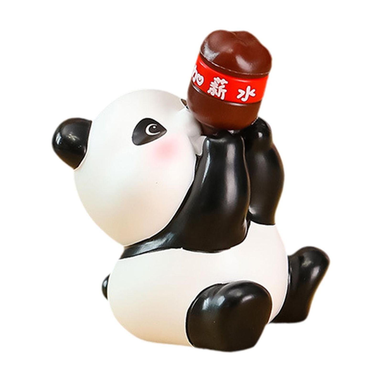 Magideal - Estatua De Animales De Mesa, Escultura, Pieza Creativa De Colección Pequeña, Decoración De Arte Casero Para Sala De Estar, Entrada, Boda, Mesa, Oficin Panda