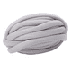 thumbnail image 2 of Relleno De Hilo De Lana Grueso Para Tejer Suave Para Bufanda, Suéter, Cerca De Cama, Ganchillo, Gris Humo, 2 of 5