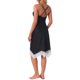 thumbnail image 3 of INSPIRE CHIC Camisón de Satén para Mujer con Encaje, Tirantes Cruzados, Camisola, Camisón, Lencería, Vestido de Pijama Sedoso, Talla L, Negro, 3 of 6