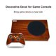 thumbnail image 3 of Capa de vinilo SYGTOYUE para Xbox Series S (Marrón) – Consola + 2 mandos, 3 of 4