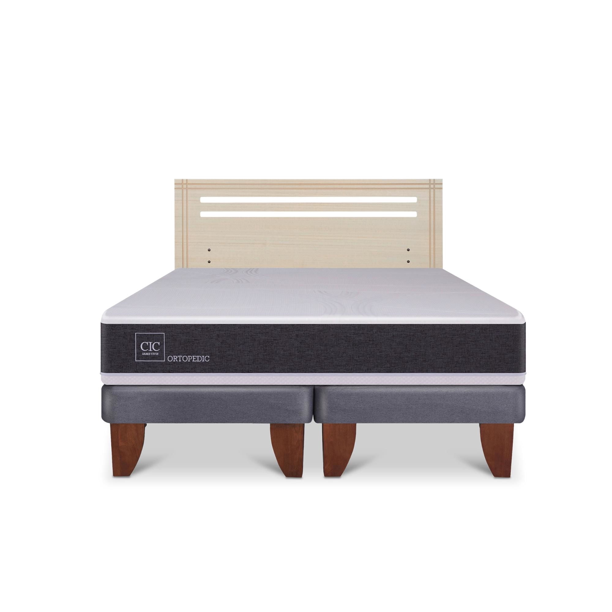 Cama Europea Europea Ortopedic 2P Bd Respaldo Munich 2 Plaza Base Dividida