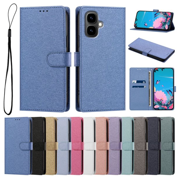Cartera Funda para Infinix Smart 10 Carga Inalámbrica, Azul