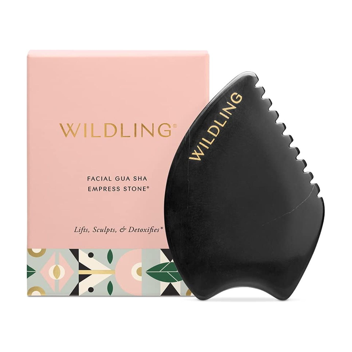 Herramienta Facial Gua Sha Wildling Empress Stone, 100% Bian Stone