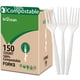 thumbnail image 1 of Utensilios compostables BIOCEAN, 100% almidón de maíz, juego de 150 piezas, 1 of 7