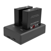 Cargador De Baterías Dual + 2 Baterias Para Cámaras Deportivas Sjcam Sj8