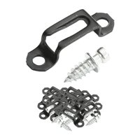 Bothyi - 100X Sujetadores De Tornillo De Conector Invisible Acero 2 En 1 Ensamblaje De Bisagra De Gabinete Medio Negro