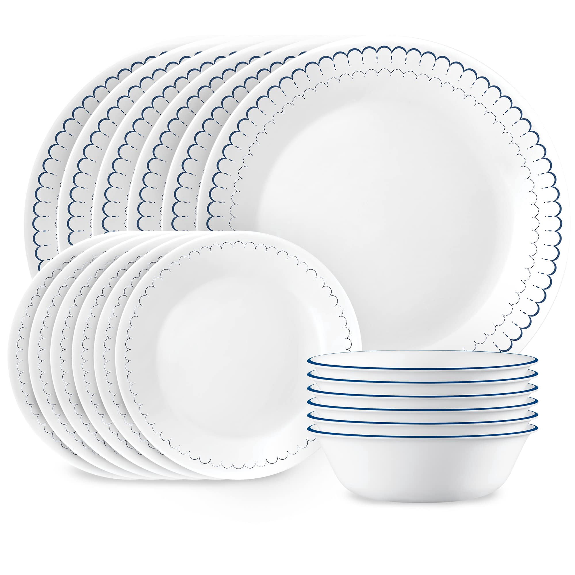 Juego De Vajilla Corelle Caspian 18 Piezas Service Para 6