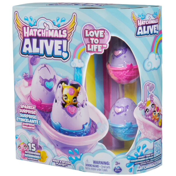 Hatchimals Alive! Diversión Baño De Colores