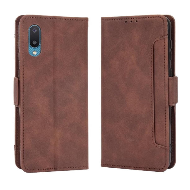 Funda Tipo Billetera FOXDOCK para Samsung Galaxy A02 – Tapa Flip con Tarjetero