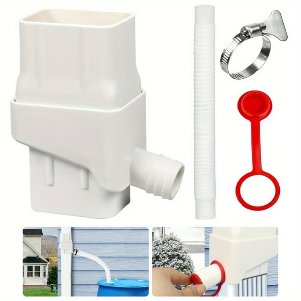 1 Set, Rainwater Collection Drain Diverter Rainwater System Rainwater Collection Syst Drain Accessories