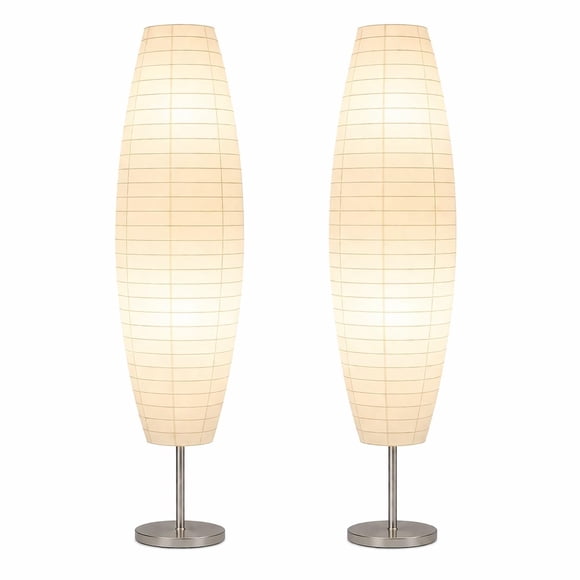 Lámpara de pie LIGHTACCENTS 150 cm, juego de 2, papel de arroz