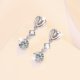 thumbnail image 4 of Aretes Colgantes de Moissanita de 1-2 Cttw para Mujer Color D Claridad VVS1 Aretes de Diamante de Plata Esterlina 925 Moissanite Dangle Earrings con Certificado, 4 of 8
