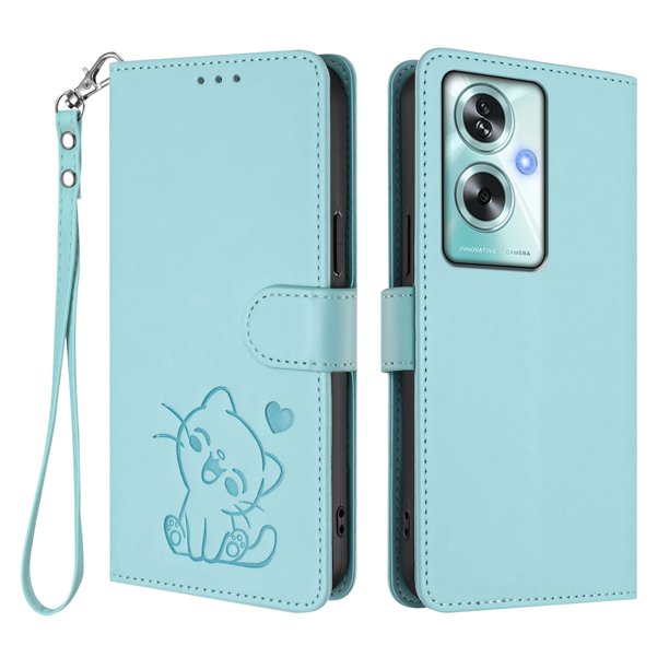 Carcasa Billetera de Cuero Sintético para OnePlus Nord N30 SE 5G, Verde Claro