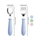 thumbnail image 5 of 2pcs Stainless Steel Portable Reusable Spoon Fork Cutlery Set & 1pc Case, 5 of 5
