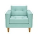 thumbnail image 1 of Sofa Retro 1c Felpa 04 Verde Agua, 1 of 6
