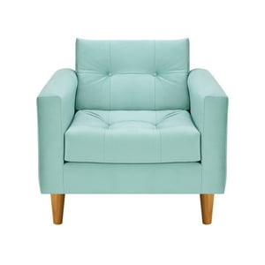 Bodevir - Sofa Retro 1C Felpa 04 Verde Agua